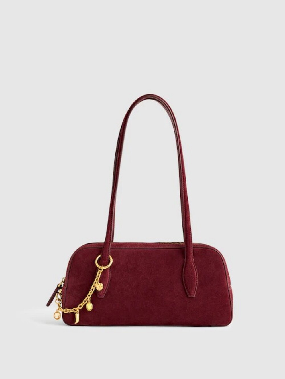 Madewell The Top-Zip Mini Shoulder Bag Burgundy NWT